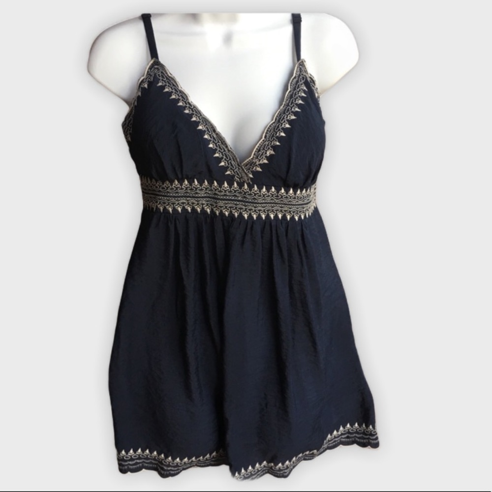 Papaya Embroidered Top